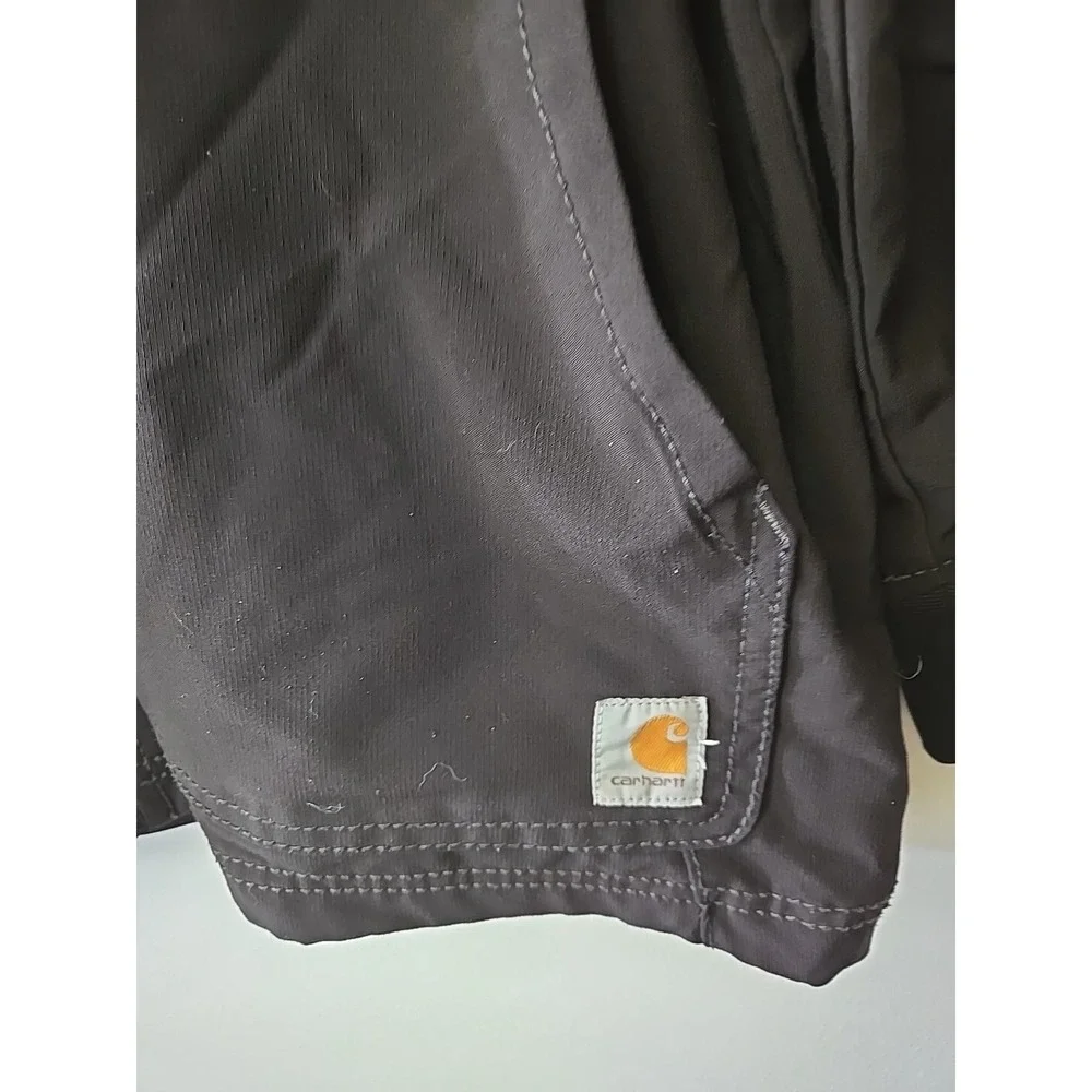 Carhartt Force Womens Full Zip Polyester Jacket Black Work Utility Coat Jacket M - Picture 2 of 10